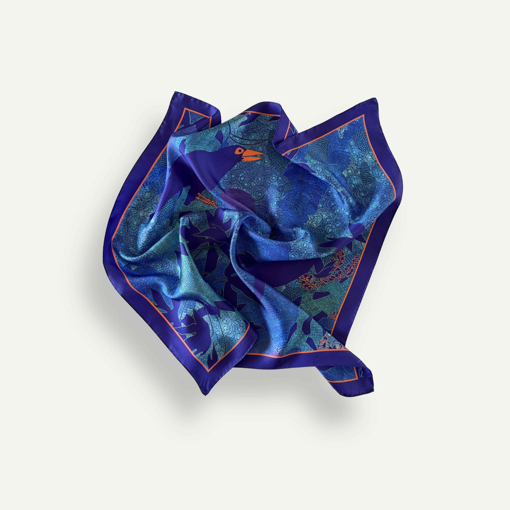 FOULARD BLU | Maria Rodina